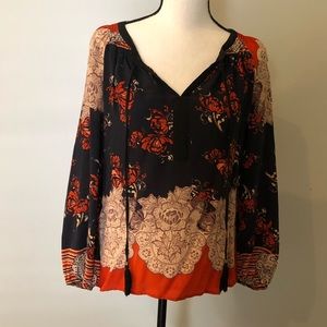 Meadow Rue Anthropologie Silk Blouse Sz S